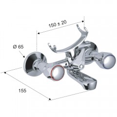 Смеситель для ванны Remer Y-YG 05Y