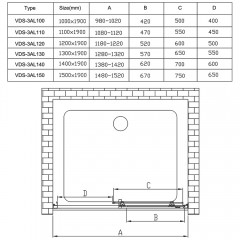 Душевая дверь Vincea Alpha VDS-3AL140CL