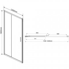 Душевая дверь Vincea Garda VDS-1G120CL