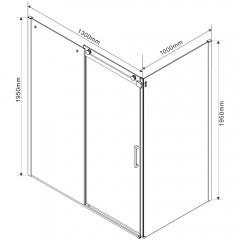 Душевое ограждение Vincea Como VSR-1C1013CL