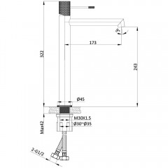 Смеситель для раковины Vincea Desire VBF-1D2CH