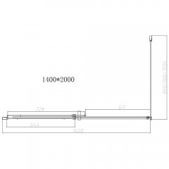 Душевое ограждение Vincea Dice VSR-4D8014CL