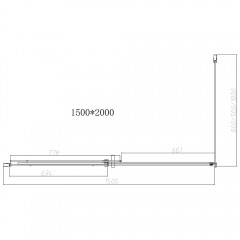 Душевое ограждение Vincea Dice VSR-4D8015CL