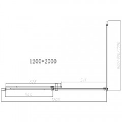 Душевое ограждение Vincea Dice VSR-4D1012CL