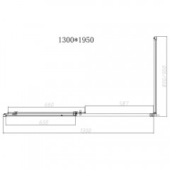 Душевое ограждение Vincea Slim-N VSR-4SN8013CLB