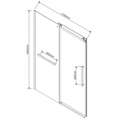 Душевая дверь Vincea Como Soft VDS-1CS110CL