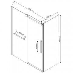 Душевое ограждение Vincea Como Soft VSR-1CS8011CL