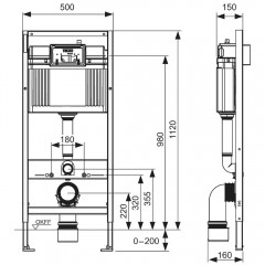 Инсталляция TECE TECEbase 2.0 9400413 + унитаз Grossman GR-4455S безободковый с сиденьем