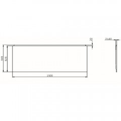 Панель фронтальная для ванны Am.Pm X-Joy W94A-150-070W-P1