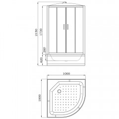 Душевая кабина Parly EF1021