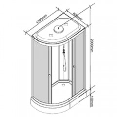 Душевая кабина Parly EF1231R