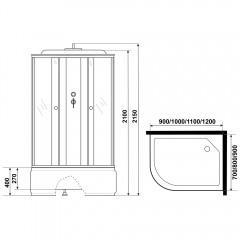 Душевая кабина Niagara Promo P120/80/40R/MT