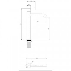 Смеситель для раковины Abber Wasser Kreis AF8111RG