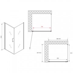 Душевое ограждение Abber Sonnenstrand AG04090-S90