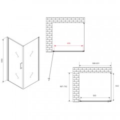 Душевое ограждение Abber Sonnenstrand AG04060M-S70M