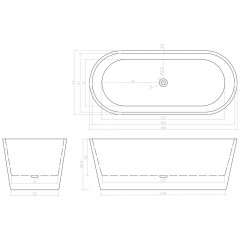 Ванна акриловая Cerutti Resia 170 MB CT9905