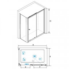 Душевое ограждение RGW Classic CL-45-1 140x100 040945140-011