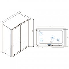 Душевое ограждение RGW Classic CL-48-1B 100x80 320948108-014