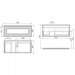 Тумба под раковину Sancos Very Beige Soft VR100LCE