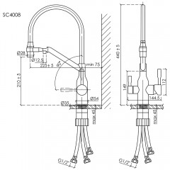 Смеситель для кухни Sancos Orta SC4008CH