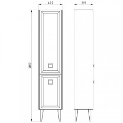 Пенал ASB-Mebel Риола 40