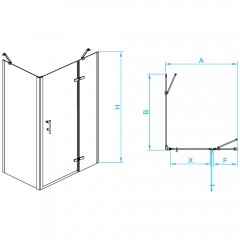 Душевое ограждение RGW Passage PA-77-1B R 120x80 410877128-084R