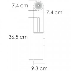 Ёршик для унитаза подвесной WasserKRAFT K-1087BLACK