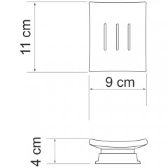 Мыльница WasserKRAFT Amper K-5429WHITE