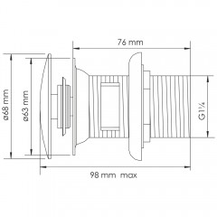 Донный клапан WasserKRAFT Asphe A336