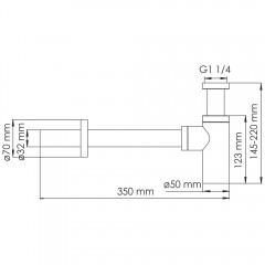 Сифон для раковины WasserKRAFT Asphe A334