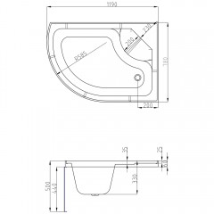 Душевая кабина AvaCan L620R