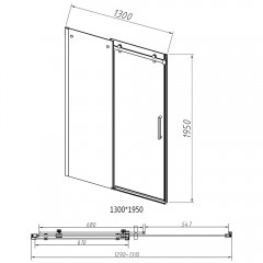 Душевая дверь Vincea Como-N VDS-4CN130CL