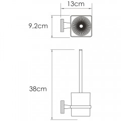 Ёршик для унитаза WasserKRAFT Tauber K-64427