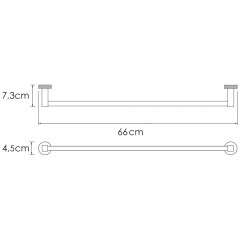 Держатель полотенец WasserKRAFT Tauber K-64430