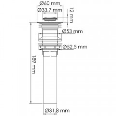 Донный клапан WasserKRAFT Abens A250