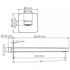 Излив WasserKRAFT Spree A274