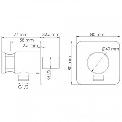 Шланговое подключение WasserKRAFT Neckar A280