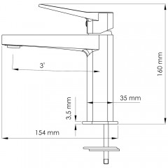 Смеситель для раковины WasserKRAFT Aula 1103