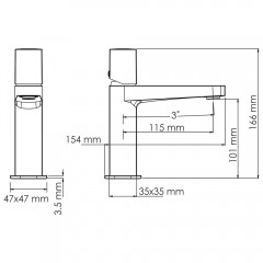 Смеситель для раковины WasserKRAFT Nuthe 9103