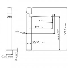 Смеситель для раковины WasserKRAFT Saale 9503H