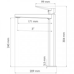 Смеситель для раковины WasserKRAFT Weil 2303H