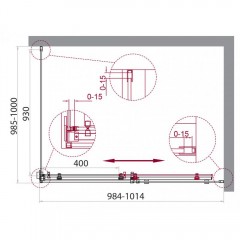 Душевой угол BelBagno Acqua ACQUA-A-1-100-C-Cr