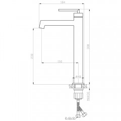 Смеситель для раковины BelBagno Acqua ACQUA-LMC-CRM