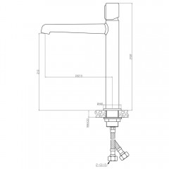 Смеситель для раковины BelBagno Uno UNO-LMC-ORO-W0