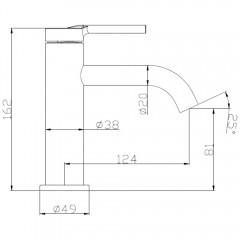 Смеситель для раковины BelBagno Etna ETN-LVM2-IN