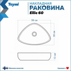 Раковина накладная Teymi Ellie 60 T50599