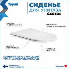 Крышка-сиденье для унитаза Teymi S40101