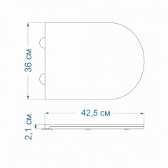 Крышка-сиденье для унитаза Teymi S40101