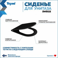 Крышка-сиденье для унитаза Teymi S40111