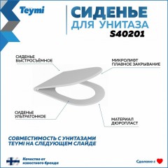 Крышка-сиденье для унитаза Teymi S40201